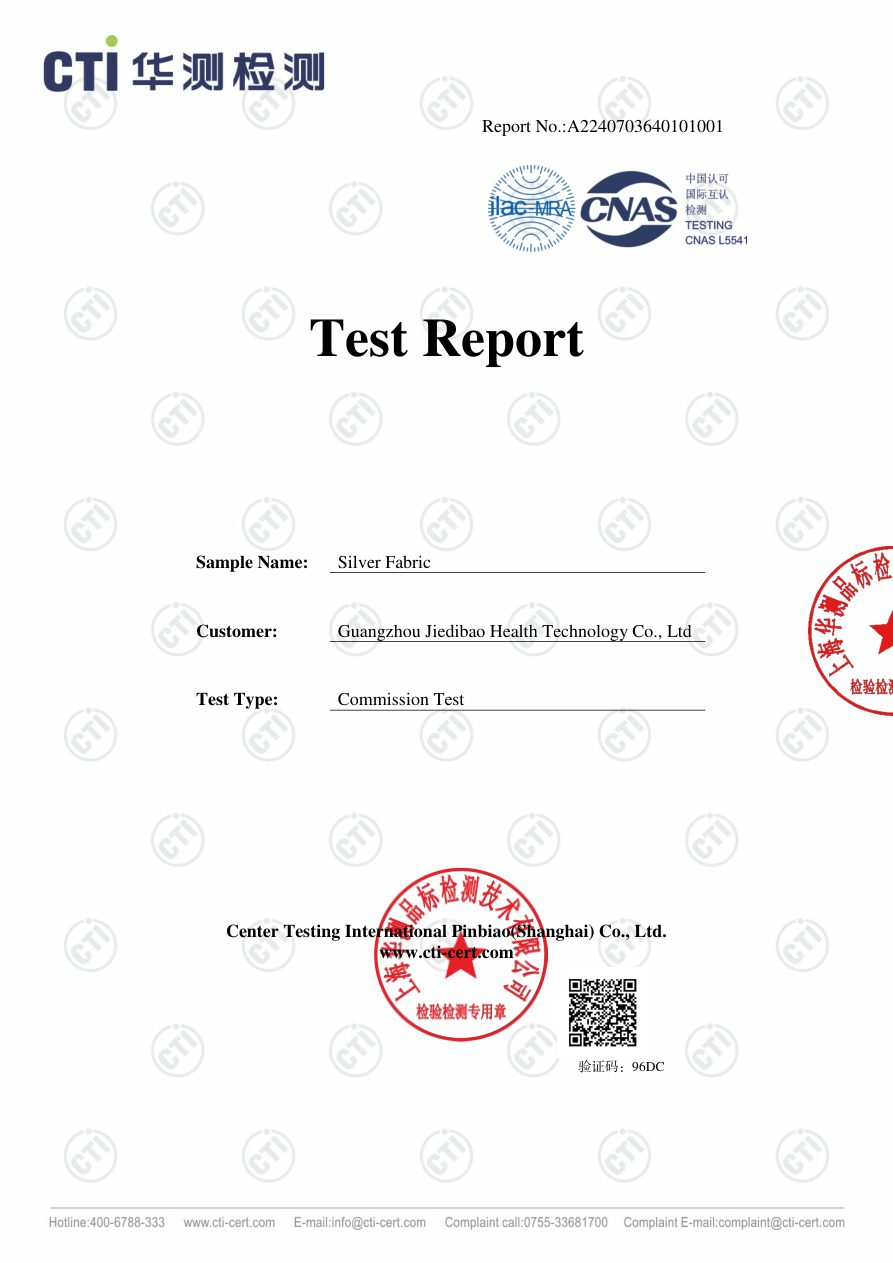 Antibacterial Test Report